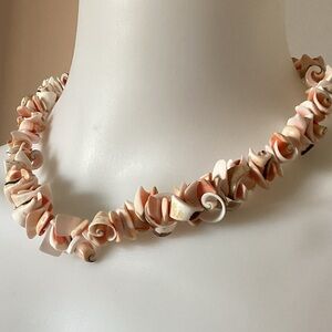 Natural shell necklace.